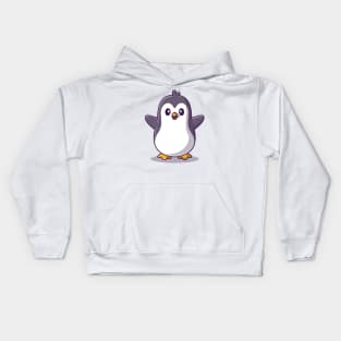 Cute Happy Penguin Kids Hoodie